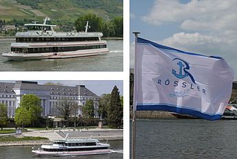 Schifffahrt auf dem Rhein mit Rössler Linie Fahrgastschifffahrt